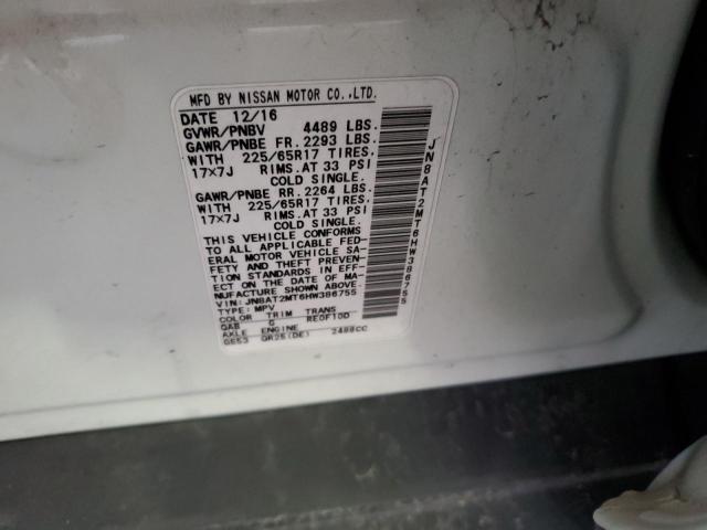 2017 NISSAN ROGUE S - JN8AT2MT6HW386755