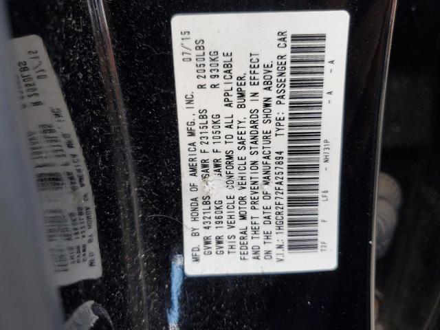 2015 HONDA ACCORD EX 1HGCR2F72FA257894