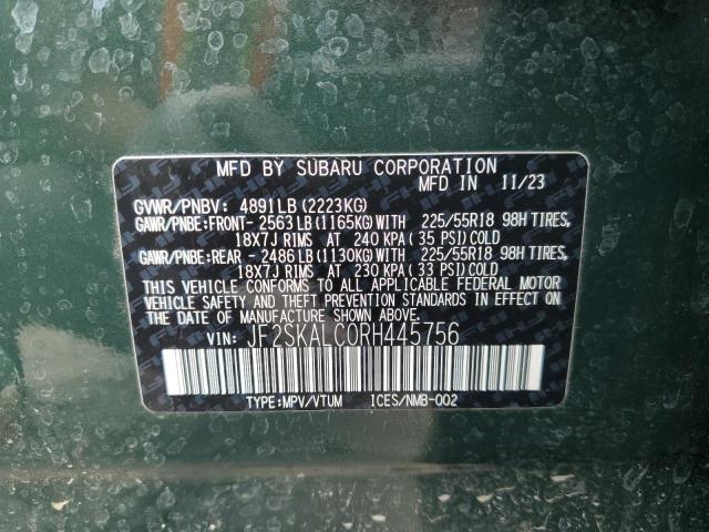 2024 SUBARU FORESTER LIMITED JF2SKALC0RH445756