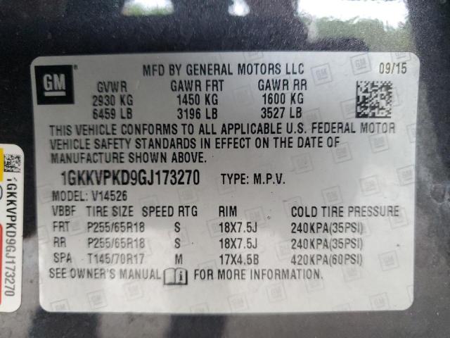 2016 GMC ACADIA SLE 1GKKVPKD9GJ173270