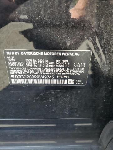 2024 BMW X3 M40I 5UX83DP00R9V49745