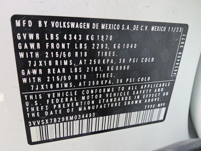 2024 VOLKSWAGEN TAOS SE 3VVSX7B29RM034493