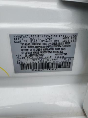 2025 NISSAN SENTRA SV 3N1AB8CV0SY304249