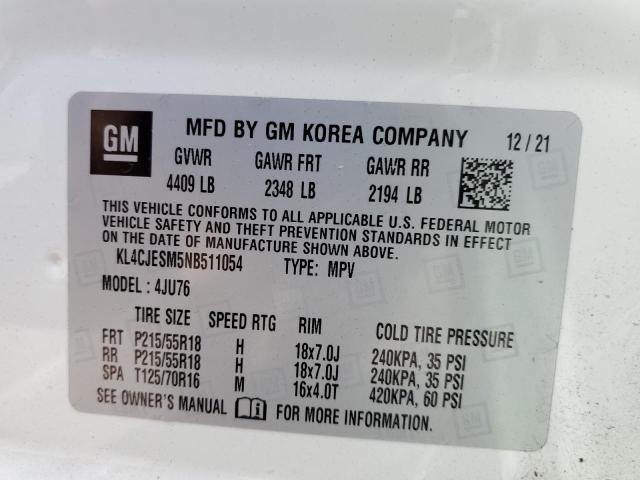 2022 BUICK ENCORE PREFERRED KL4CJESM5NB511054