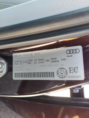 2015 AUDI A3 PREMIUM WAUEFRFF8F1119211