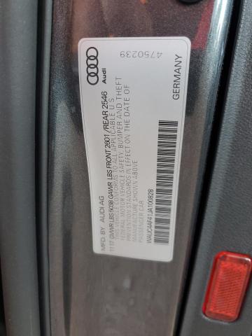 2018 AUDI S4 PRESTIG - WAUC4AF41JA100828