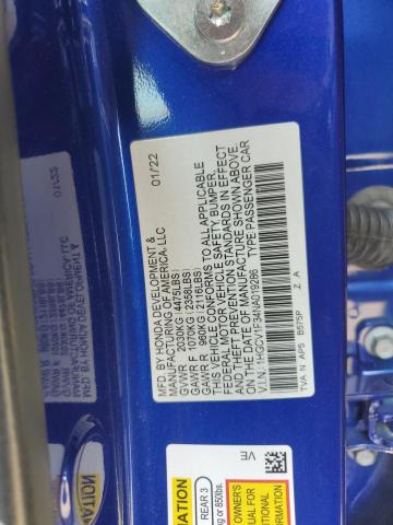 2022 HONDA ACCORD SPO 1HGCV1F34NA019286