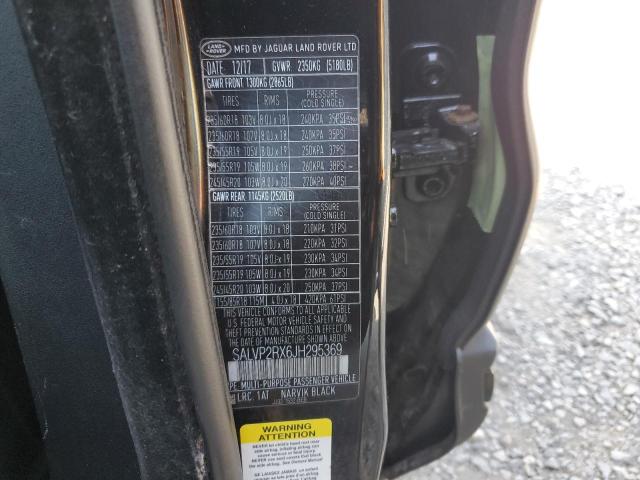2018 LAND ROVER RANGE ROVE SALVP2RX6JH295369