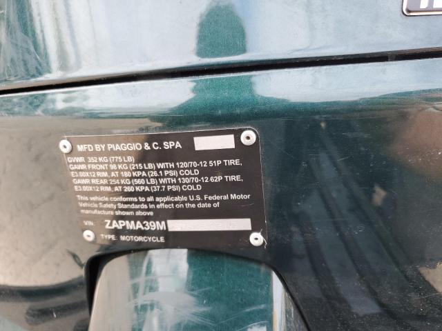 2021 VESPA GTS 300 ZAPMA39M6M5201916