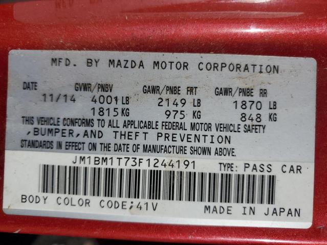 2015 MAZDA 3 SV JM1BM1T73F1244191
