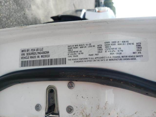 2022 RAM 2500 BIG HORN/LONE STAR 3C6UR5DL7NG436394