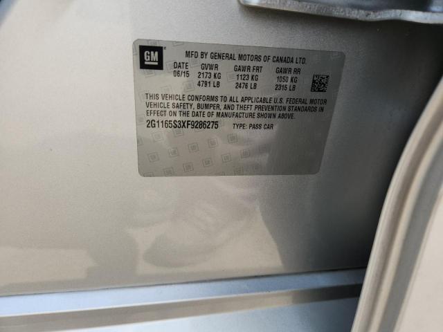 2015 CHEVROLET IMPALA LTZ 2G1165S3XF9286275