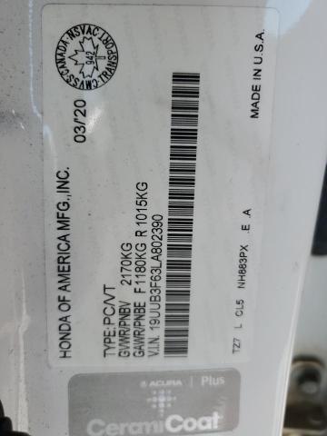 2020 ACURA TLX TECHNO 19UUB3F63LA802390