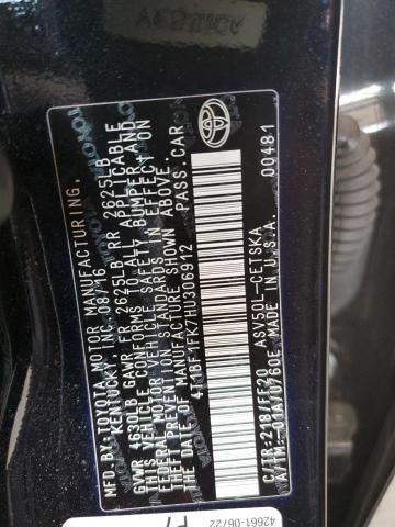 2017 TOYOTA CAMRY LE 4T1BF1FK7HU306912
