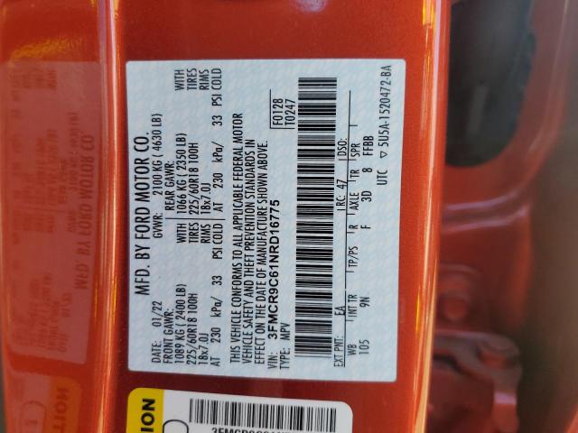 2022 FORD BRONCO SPO #3304837544