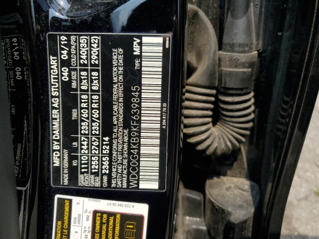 2019 MERCEDES-BENZ GLC 300 4M WDC0G4KB9KF639845