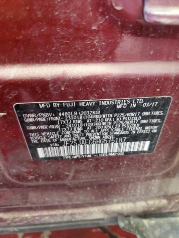 2017 SUBARU FORESTER 2 JF2SJAEC6HG575187