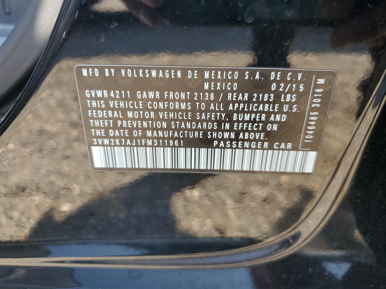 VOLKSWAGEN JETTA BASE