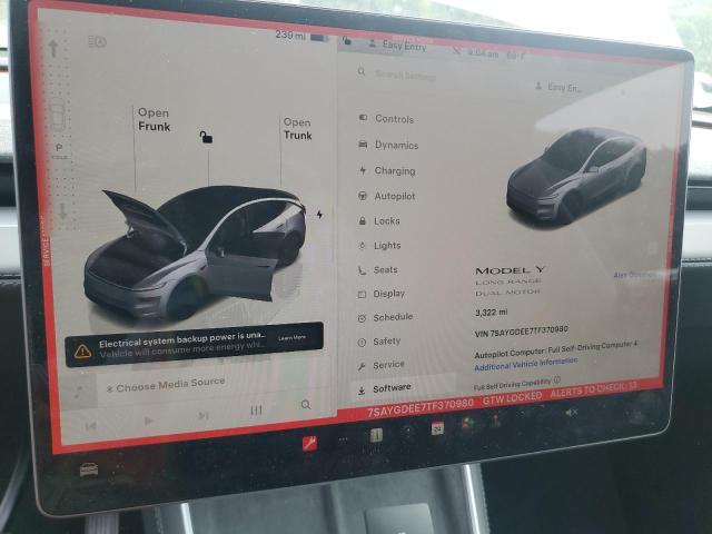 2026 TESLA MODEL Y 7SAYGDEE7TF370980