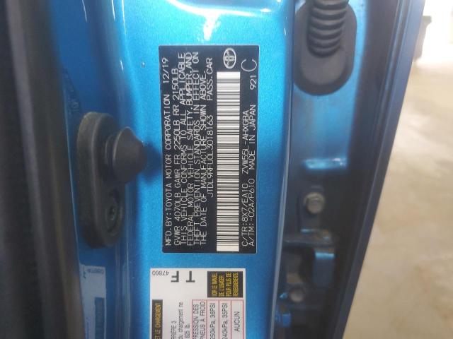 2020 TOYOTA PRIUS LE JTDL9RFU0L3018163