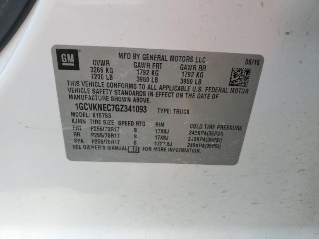 2016 CHEVROLET SILVERADO 1GCVKNEC7GZ341093
