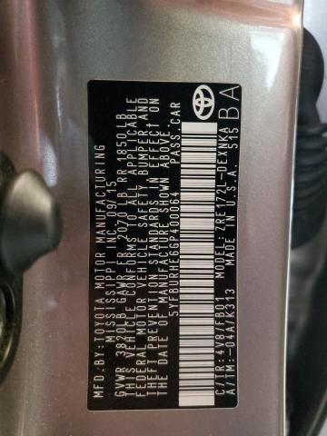 2016 TOYOTA COROLLA L - 5YFBURHE6GP400064