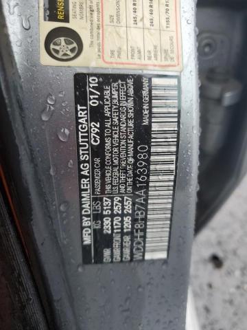 2010 MERZ E 350 4MATIC - WDDHF8HB7AA163980
