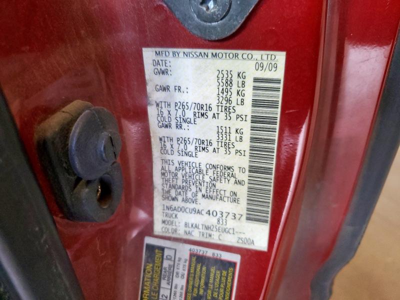 2010 NISSAN FRONTIER K - 1N6AD0CU9AC403737