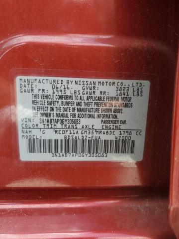 2016 NISSAN SENTRA S - 3N1AB7AP0GY305083
