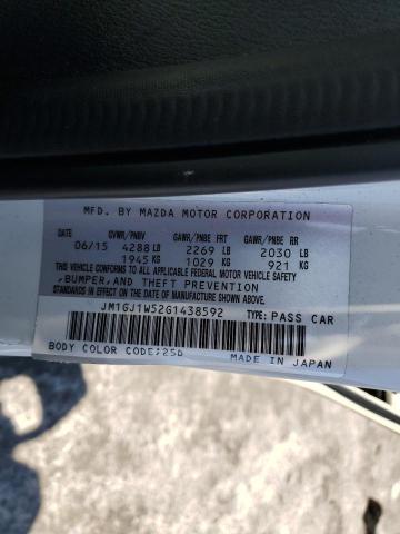 2016 MAZDA 6 GRAND TOURING JM1GJ1W52G1438592