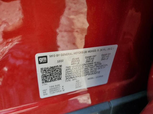 2023 CHEVROLET EQUINOX LT 3GNAXKEG1PS153272