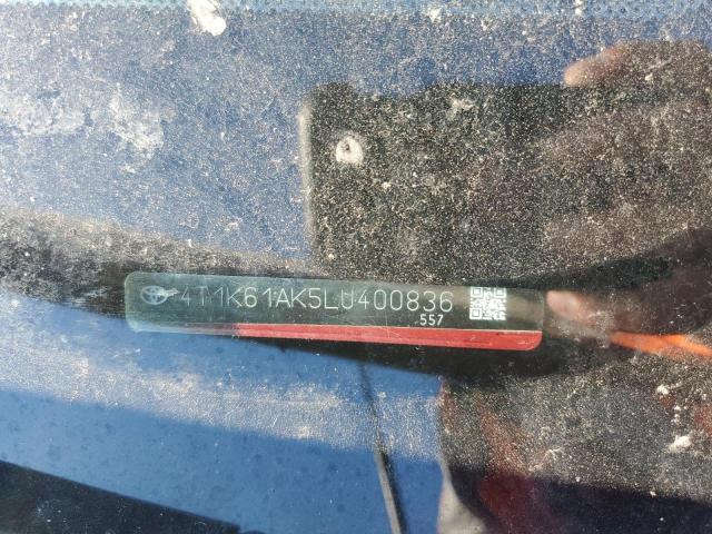 2020 TOYOTA CAMRY XSE 4T1K61AK5LU400836