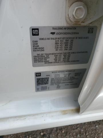 2022 CHEVROLET SILVERADO LTD K1500 LT 1GCRYDED6NZ208664