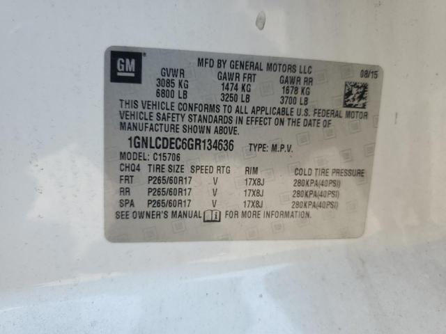 2016 CHEVROLET TAHOE POLI 1GNLCDEC6GR134636