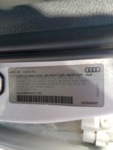 2018 AUDI A3 E-TRON WAUUPBFF8JA071752