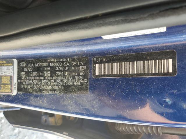 2021 KIA FORTE FE 3KPF24AD6ME288746