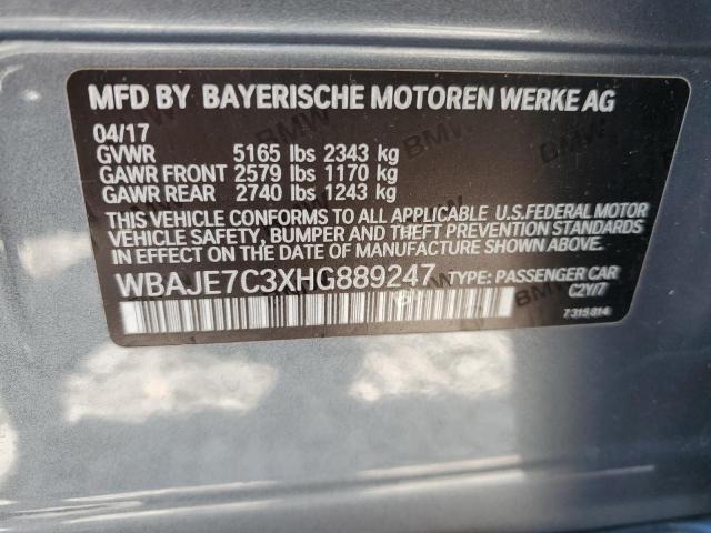 2017 BMW 540 XI WBAJE7C3XHG889247