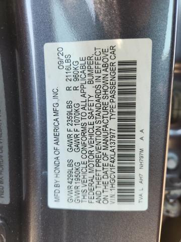 2020 HONDA ACCORD EX 1HGCV1F4XLA137977