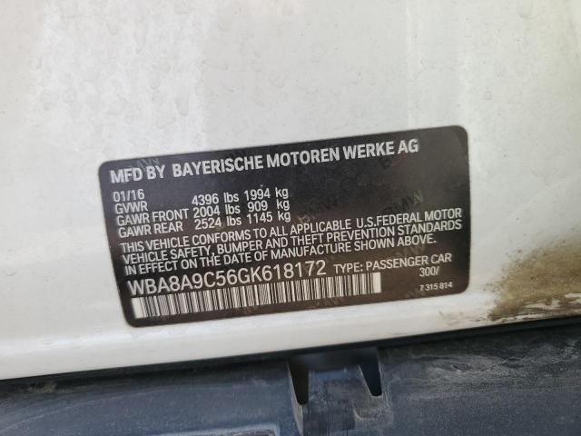 2016 BMW 320 I WBA8A9C56GK618172