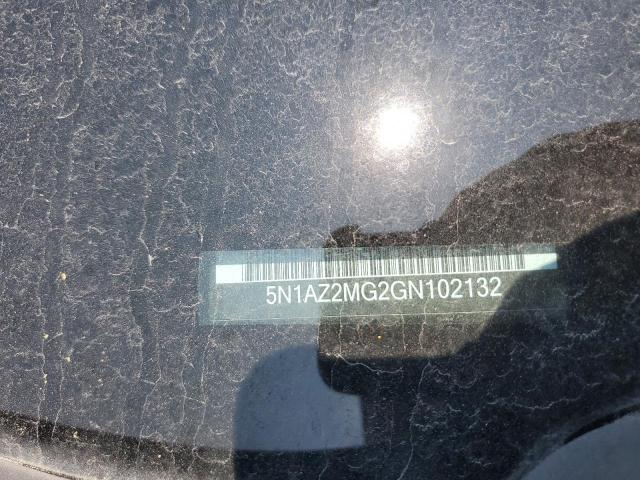 2016 NISSAN MURANO S 5N1AZ2MG2GN102132