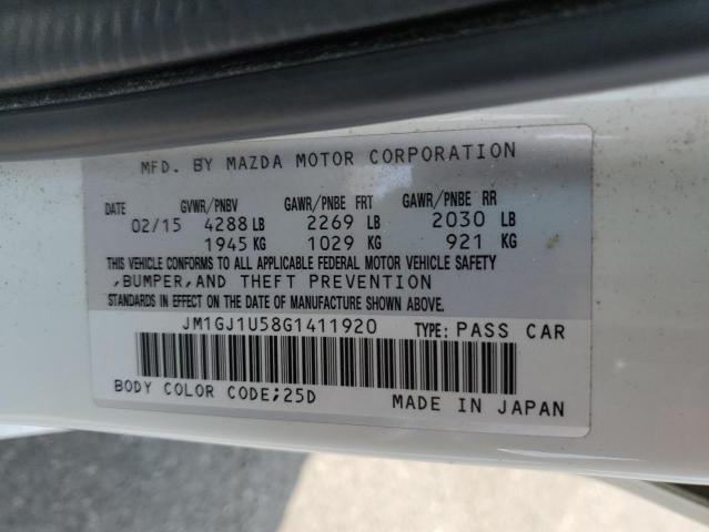 2016 MAZDA 6 SPORT JM1GJ1U58G1411920