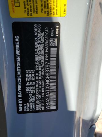 2022 BMW 430I WBA23AT0XNCH93797