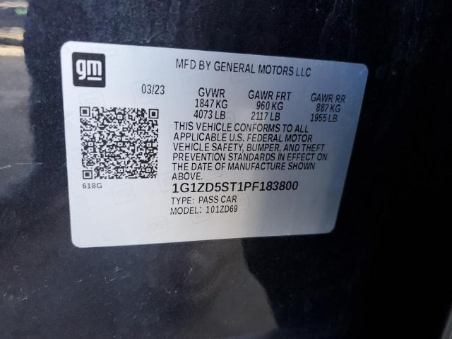 2023 CHEVROLET MALIBU LT - 1G1ZD5ST1PF183800