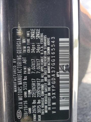 2016 KIA SORENTO LX 5XYPGDA37GG165543