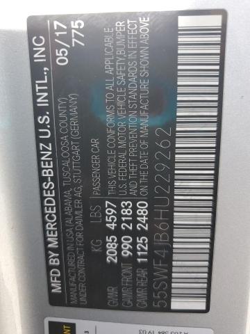 2017 MERCEDES-BENZ C 300 55SWF4JB6HU229262
