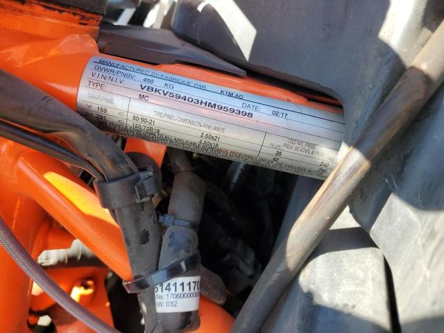 2017 KTM 1290 SUPER VBKV59403HM959398