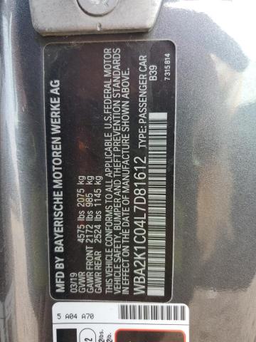 2020 BMW 230XI - WBA2K1C04L7D81612