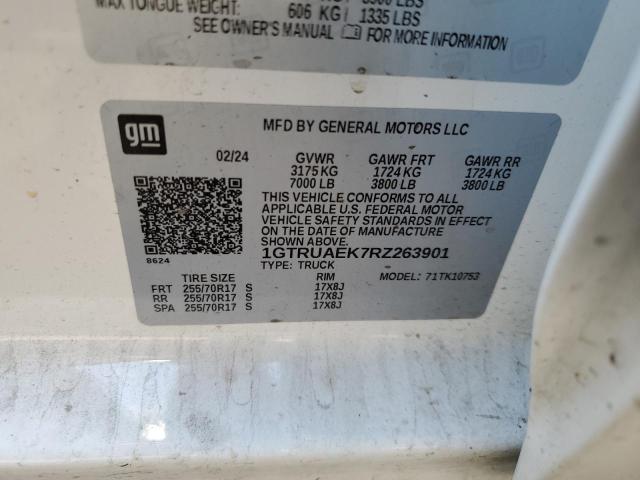 2024 GMC SIERRA K1500 1GTRUAEK7RZ263901