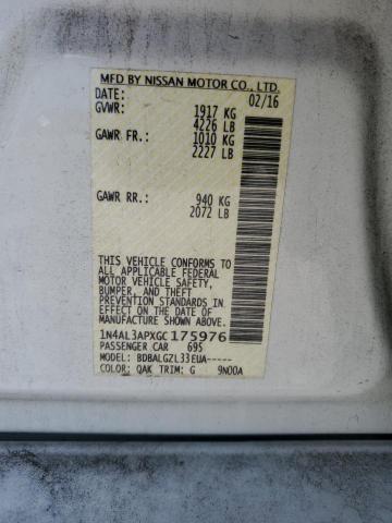 2016 NISSAN ALTIMA 2.5 1N4AL3APXGC175976