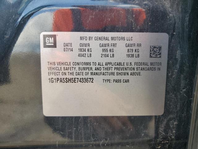 2014 CHEVROLET CRUZE LS - 1G1PA5SH5E7433672